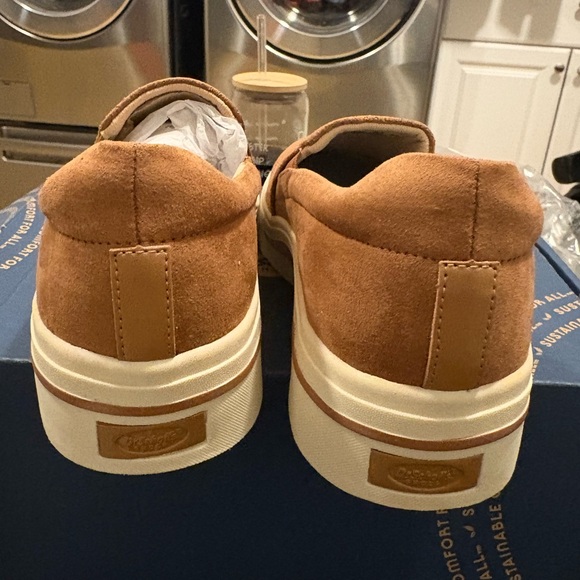 Dr. Scholl's Tan Perforated Slip-On Sneakers - Picture 2 of 6